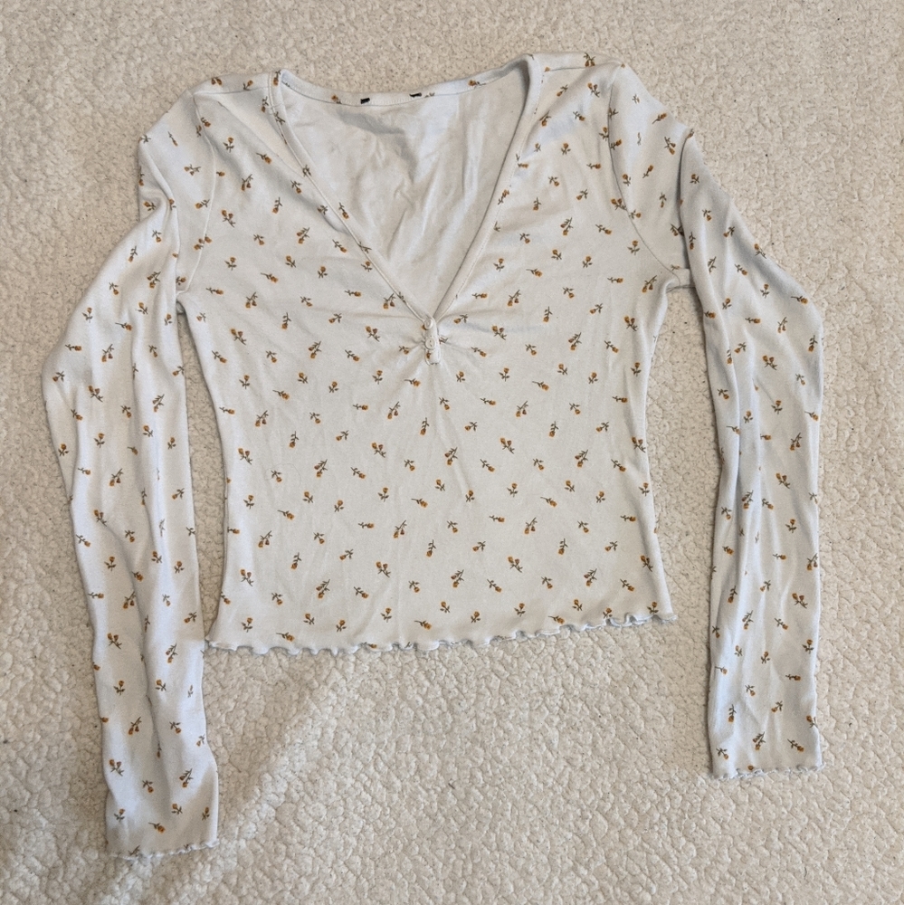 Adorable floral crop top